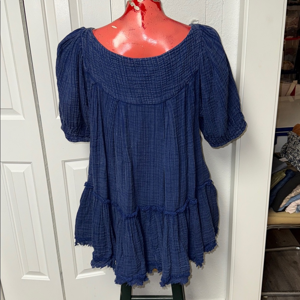 Free People - Mystery Land tunic dress top shirt blouse - Picture 6 of 8